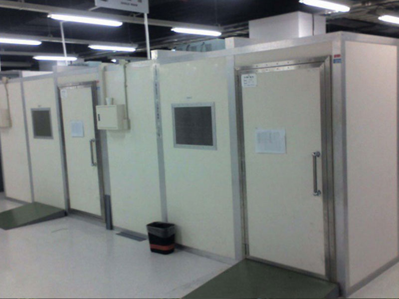 寬頻帶隔音室 室內(nèi)噪聲≥95dB(A)，室外≤60dB(A)
